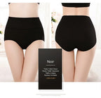 Lot de 4 Culottes Gainantes Taille Haute en Coton – Confort & Ventre Plat