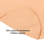 Lot de 4 Culottes Gainantes Taille Haute en Coton – Confort & Ventre Plat