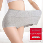 Lot de 4 Culottes Gainantes Taille Haute en Coton – Confort & Ventre Plat