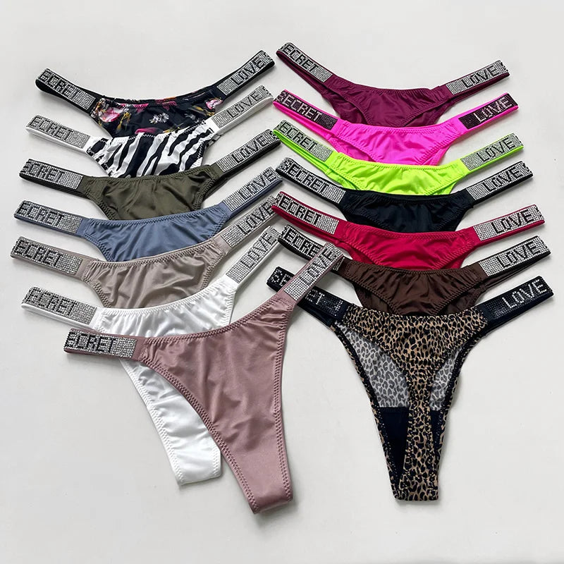 Tanga Fitness Strass Éclat