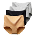 Lot de 4 Culottes Gainantes Taille Haute en Coton – Confort & Ventre Plat