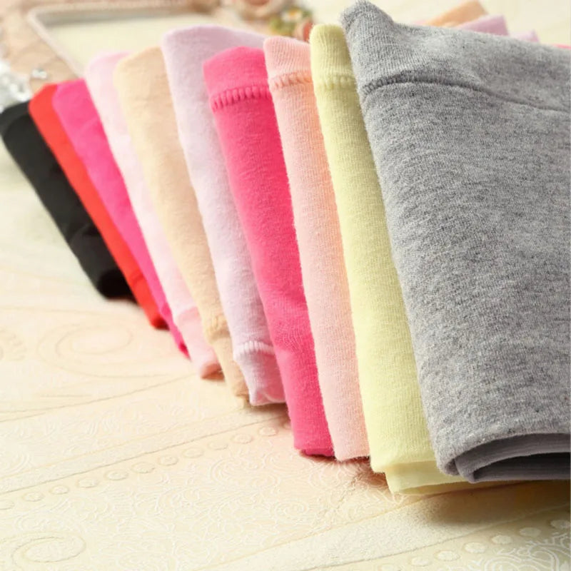 Lot de 4 Culottes Gainantes Taille Haute en Coton – Confort & Ventre Plat