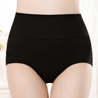 Lot de 4 Culottes Gainantes Taille Haute en Coton – Confort & Ventre Plat