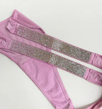 Tanga Fitness Strass Éclat