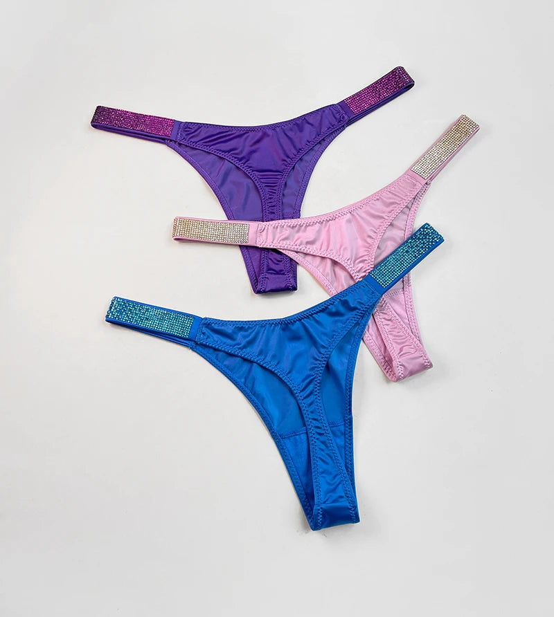 Tanga Fitness Strass Éclat